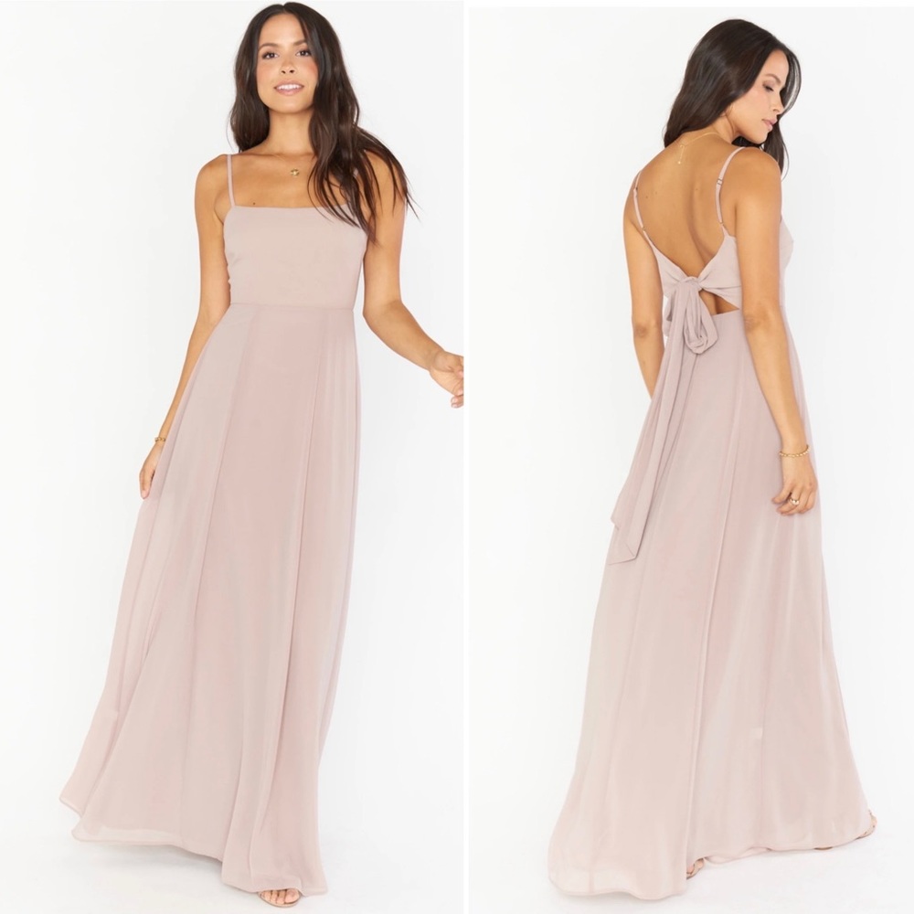 Show Me Your MuMu - Lauren Tie Maxi Bridesmaid Dress Size M